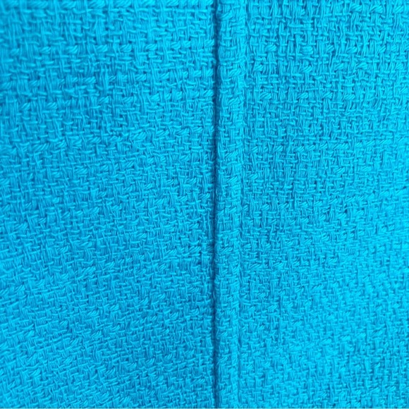 Zara jacket women's small bomber blazer turquoise blue tweed textured NWT - Picture 11 of 14